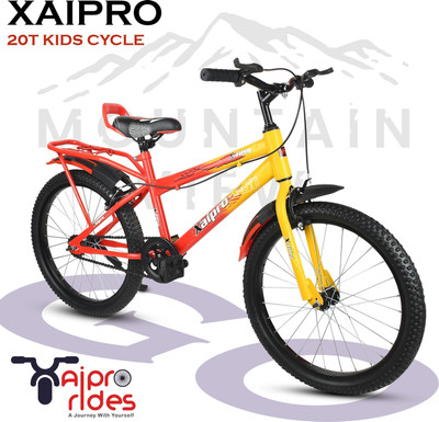 Xaipro 20T X-50 EVA RED BICYCLE FOR KIDS 20 T (inch) BMX Cycle(Single Speed, Red, Yellow, Rigid)