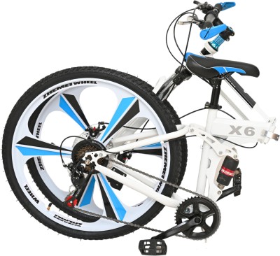 MOJOSPIN Folding Bicycle 26 T Folding Bikes/Folding Cycle(21 Gear, White)