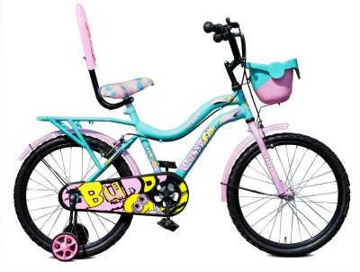 LEADER Buddy 20T Kids Cycle with Training wheels For Age Group 5 to 9 Years 20 T Road Cycle(Single Speed, Green, Pink)