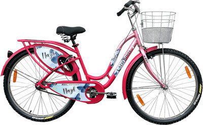 Bsa hercules Ladybird cycle with beautiful pretty color for 12+ age group 26 T (inch) Road Cycle(Single Speed, Pink, Rigid)