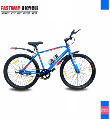 Fastway Bicycle HOPPER JETPRO 26T , WITH 90% ASSEMBLED 26 T Road Cycle  (Single Speed, Blue, Rigid) For Rs. 2998
