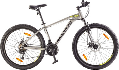 HERCULES TOP GEAR-A26 XR1 26 T (inch) Mountain Cycle(21 Gear, Grey, Only Front Suspension)