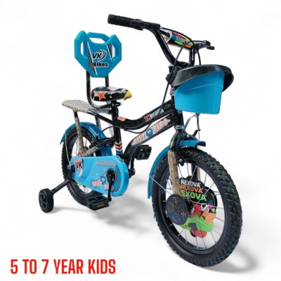 VK BIKES BICYCLE 16T ZOOM TRADITIONAL(SKY-BLUE) FOR 5 TO 7 YEAR KIDS 16 T BMX Cycle(Single Speed, Blue, Rigid)