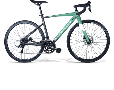 Battalion R25 Road Bicycle, 9x2 18 Speed, Shimano Sora, Carbon Fiber Fork, 51 cm, Size M 700C T Road Cycle(18 Gear, Green)