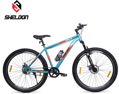 Sheldon EMX 29T MTB Unisex Bikes 19Inch Durable Frame, Disk Brake, Stylish Design 29 T Hybrid Cycle/City Bike(Single Speed, Blue)