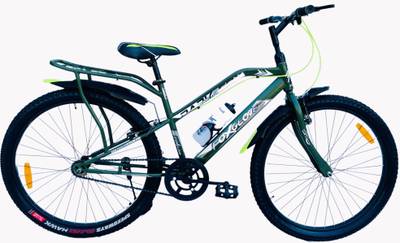 FOXGLOVE DARKFOX 26.240 IBC ARMY GREEN STEEL RIM TYRE TUBE FOR AGE 8 PLUS 90% FITTED 26 T Road Cycle