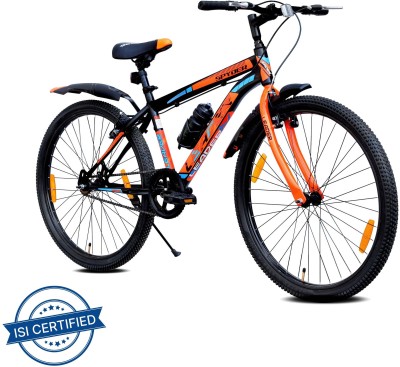 LEADER Spyder MTB Cycle/Bike with Complete Accessories 27.5 T Mountain Cycle(Single Speed, Black, Orange)