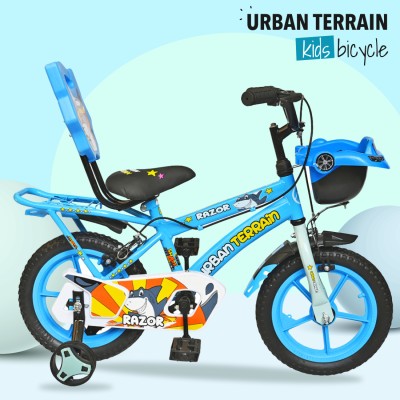 Urban Terrain Razor Cycle for Boys/Girls for Kids Ages 2 to 5 Comes with Training Wheels 14 T Hybrid Cycle/City Bike(Single Speed, Blue)