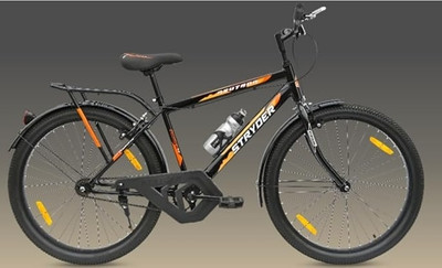 tata stryder Neutron 26 t cycle with metal mudguards for age group 12+ 26 T (inch) Mountain Cycle(Single Speed, Black, Rigid)