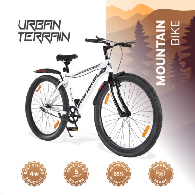 Urban Terrain Galaxy High Performance MTB Cycles For Men With Complete Accessories 27.5 T Hybrid Cycle/City Bike(Single Speed, White, Rigid)