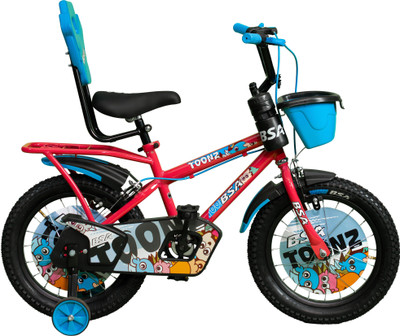 BSA Toonz Kids 5-6 years 16 T (inch) Road Cycle(Single Speed, Pink, Rigid)