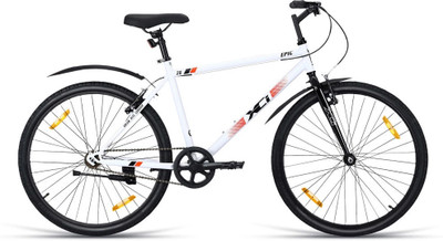 XCi Epic Single Speed for Men 26 T (inch) Mountain Cycle(Single Speed, White, Rigid)