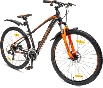Kross Emerge 27.5T,Front Suspension,Dual Disc,Alloy Frame,Shimano Gear,15+ years 27.5 T (inch) Mountain Cycle(24 Gear, Orange, Only Front Suspension)