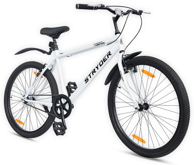 STRYDER 26T Street Fire 27.5 T Mountain Cycle(Single Speed, White, Rigid)