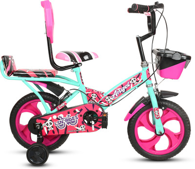 Lsn rides 14T Angel Pvc Rim Tyre Seagreen Bicycle For Kids 14 T (inch) Road Cycle(Single Speed, Multicolor, Rigid)