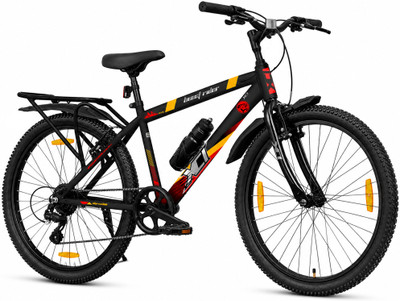 XCi Beastrider 26T 7 Speed Gear Cycle for Adult with Rigid Fork 26 T (inch) Mountain Cycle(7 Gear, Red, Black, Rigid)