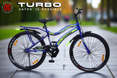 HI RACE MTB Ranger 26 inch Cycle with in-built carrier 26 T (inch) Road Cycle(Single Speed, Blue, Rigid)