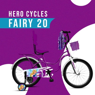 HERO Cycle for Girls 6 to 10 Years 20 T Road Cycle(Single Speed, Purple)