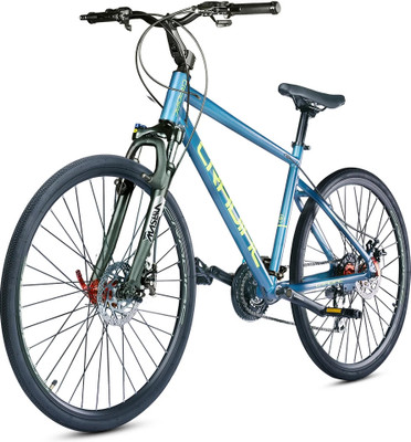 CRADIAC GUNNER PRO MAX | 6061 ALLOY FRAME | SHIMANO ACERA | ZOOM LOCKOUT SUSPENSION 700C T (inch) Hybrid Cycle/City Bike(21 Gear, Blue, Only Front Suspension)