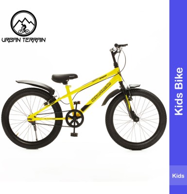 Urban Terrain Upbeat Kids Cycle for 5-8 Year 20 T Hybrid Cycle/City Bike(Single Speed, Yellow)