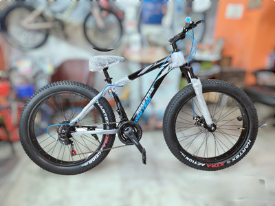 Appgrow Road trek 26 T (inch) Fat Tyre Cycle(21 Gear, Black, Only Front Suspension)