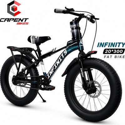 CAPENT INFINITY IBC 20*300 Semi-Fat Tyre Kids Cycle for Boys/Girls 20 T (inch) Fat Tyre Cycle(Single Speed, Blue, Rigid)