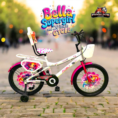 FOXGLOVE BELLA SUPERGIRL 20 INCH BICYCLE SUITABLE FOR 5 TO 10 YEARS GIRLS 20 T (inch) Road Cycle(Single Speed, White, Rigid)