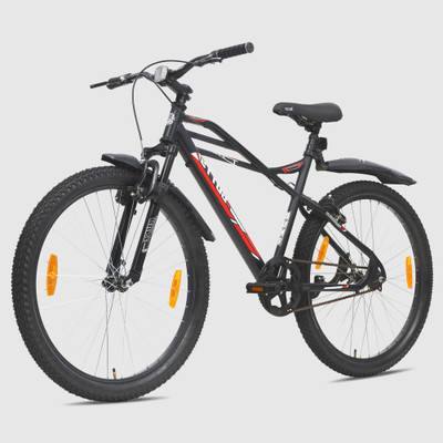 Buke Guts 26T Cycle for Men Bicycle Frame Size: 17.5 Inch,Wheel Size: 26 Inch 28 T (inch) Mountain Cycle(Single Speed, Black, Only Front Suspension)