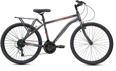 TUNGSTEN ATOM 21 SPEED 26 T (inch) Mountain Cycle(21 Gear, Grey, Red, Only Front Suspension)
