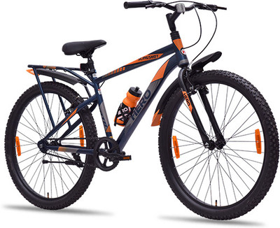 HERO SLINGSHOT IBC | Wheel Size 26 | Non-Suspension | POWER Brake | 26 T (inch) Mountain Cycle(Single Speed, Blue, Rigid)