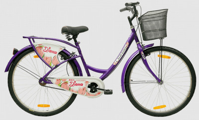 HERCULES BSA Ladybird Diana SLR 24 T (inch) Roadster Cycle(Single Speed, Multicolor, Rigid)