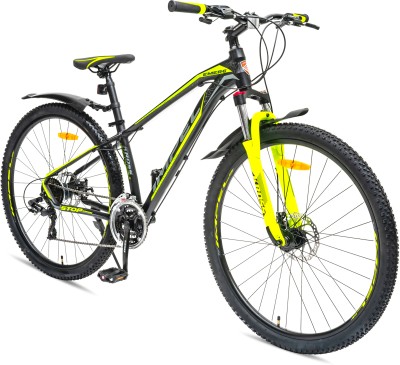 Kross Emerge 27.5T,Front Suspension,Dual Disc,Alloy Frame,Shimano Gear,15+ years 27.5 T Mountain Cycle(24 Gear, Yellow, Only Front Suspension)