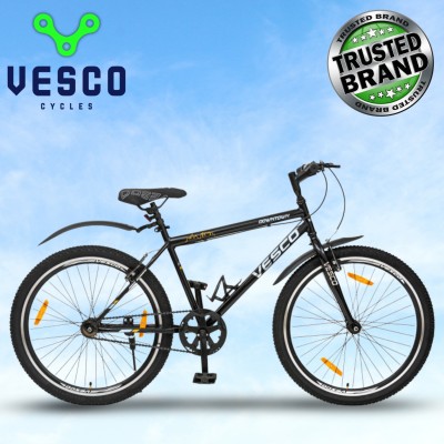 VESCO V-6 Downtown 26 T Road Cycle(Single Speed, Black, Rigid)