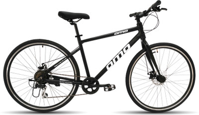 OMO Hampi Ace 7s Shimano Gear | Alloy Frame | Rigid Fork 700C T (inch) Hybrid Cycle/City Bike(7 Gear, Black, Rigid)