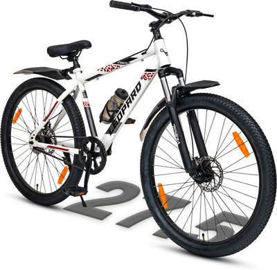 VESCO LEOPARD 27.5 T White Black MTB Bicycle for Adults 27.5 T (inch) Mountain Cycle(Single Speed, White, Only Front Suspension)