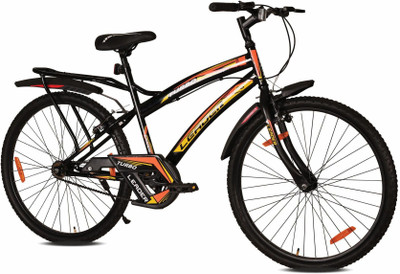 LEADER TURBO 26T IBC Mountain Bicycle/Bike without Gear Single Speed for Men 26 T (inch) Mountain Cycle(Single Speed, Black, Rigid)
