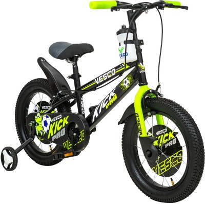 VESCO KICK PRO 16-T Cycle for Kids Bicycles Boys & Girls age 4 to 6 Year 16 T BMX Cycle(Single Speed, Black)