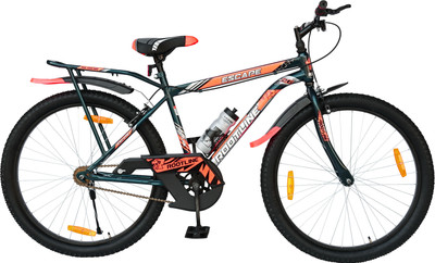 rootline Escape Green With Stylish Integrated Carrier 26 T (inch) Mountain Cycle(Single Speed, Black, Rigid)