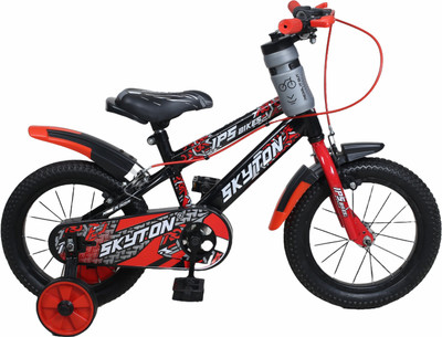 SKYTON 14" Kids Cycle for Boys & Girls (Age 2–5 Years) – Red & Black 10 T (inch) Road Cycle(Single Speed, Red, Front Rigid & Rear Suspension)