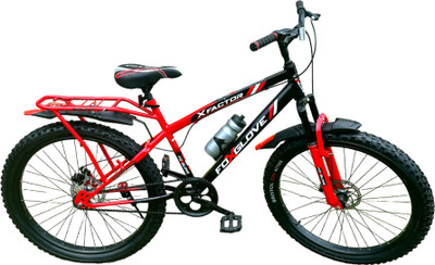 FOXGLOVE X FACTOR 26 T IBC DUAL COLOUR F/SHOCKER FAT TYRE CYCLE FOR KIDS AGE 10 PLUS YRS 26 T (inch) Road Cycle(Single Speed, Red, Only Front Suspension)
