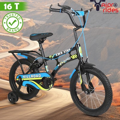 xaipro plus 16T KILLROAD | 4-7 Years Kids | Premium Quality |Semi Assembled 16 T Road Cycle(Single Speed, Blue, Black, Rigid)