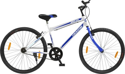 COCKATOO Wanderer Bicycle Without Gear Power Brake 26 T Road Cycle(Single Speed, Blue, White)