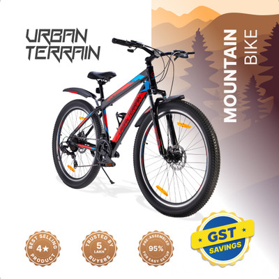Urban Terrain Mountain Bike 27.5T Shimano Geared Cycles for Men with Disc Brake MTB UT2000 27.5 T (inch) Road Cycle(21 Gear, Multicolor, Only Front Suspension)
