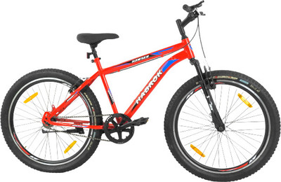 habrok bikes HAWSER-1 26 T (inch) Mountain Cycle(Single Speed, Red, Only Front Suspension)