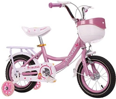 SYGA Princess Bicycles for Kids 4-7 Years Old 16-inch Children's Light Bicycle 16 T BMX Cycle(Single Speed, Pink, Only Front Suspension)