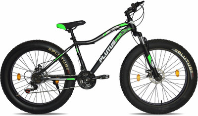 PLUTUS Super 26 T (inch) Fat Tyre Cycle(21 Gear, Green, Only Front Suspension)