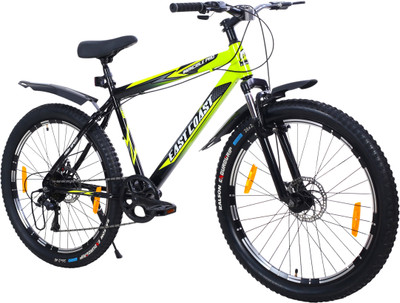 EAST COAST INVINCIBLE PRO 7 Gear /Hardtail Cycle 26T 26 T (inch) Mountain Cycle(7 Gear, Green, Only Front Suspension)