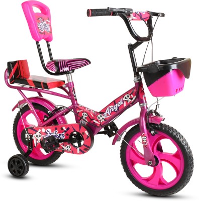 Lsn rides 14T PVC RIM ANGEL D/GADDI PINK CYCLE FOR KIDS 14 T BMX Cycle(Single Speed, Pink, Rigid)