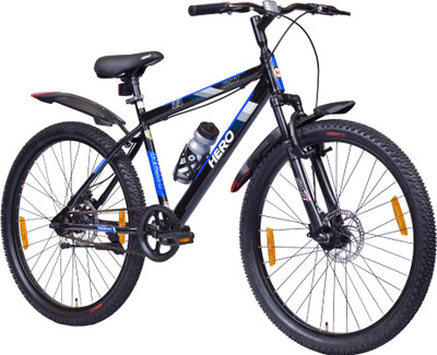 HERO EC NEXT 26T SPORTS FS DD BK BL SKD ALFA 26 T (inch) Mountain Cycle(Single Speed, Black, Blue, Only Front Suspension)