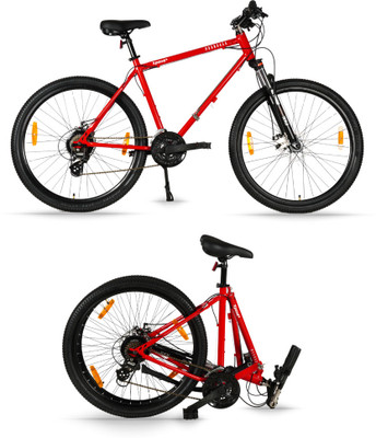 HORNBACK Xpand+ Full Size Fully Assembled Foldable, Lockout Front Suspension 27.5 T (inch) Mountain Cycle(21 Gear, Red, Only Front Suspension) HORNBACK Xpand+ Full Size Fully Assembled Foldable, Lockout Front Suspension 27.5 T (inch) Mountain Cycle(21 Gear, Red, Only Front Suspension)